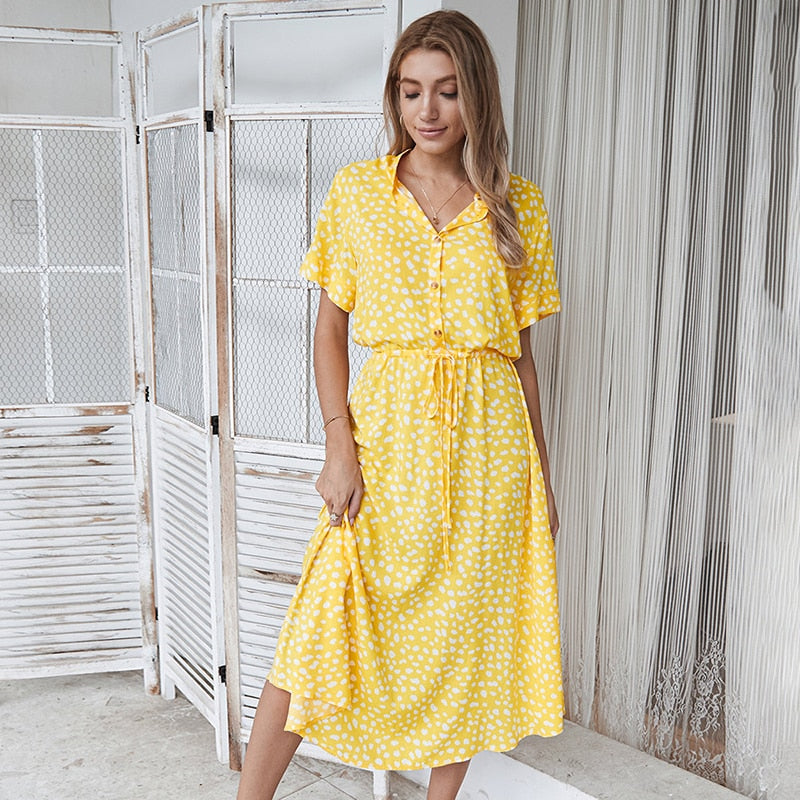 Dalmatian print dress for women | Trendy and playful fashion | Shop Sartona