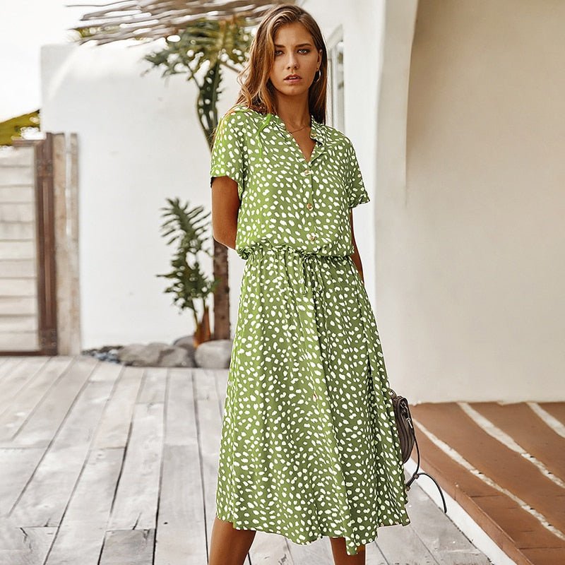 Dalmatian print dress for women | Trendy and playful fashion | Shop Sartona