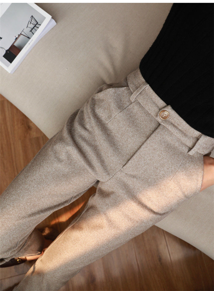 High Waisted Casual Suit Pencil Pants