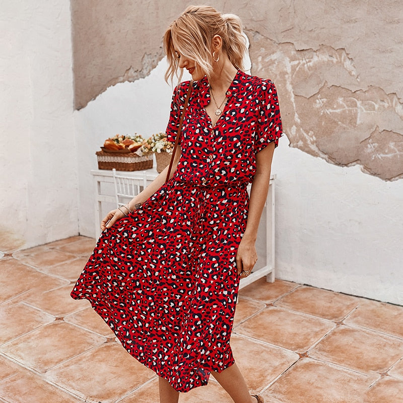 Dalmatian print dress for women | Trendy and playful fashion | Shop Sartona