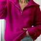 Turtleneck Zipper Sweater For Women